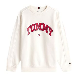Tommy Hilfiger Thkb0kb09899t Felpa Girocollo Scritta Bambino Abbigliamento Bambino Junior