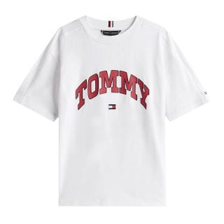 Tommy Hilfiger Thkb0kb09939t T-shirt Varsity Scritta Bambino Abbigliamento Bambino Junior