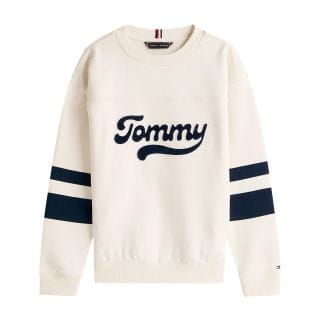 Tommy Hilfiger Thkb0kb09985t Felpa Girocollo Varsity Bambino Abbigliamento Bambino Junior