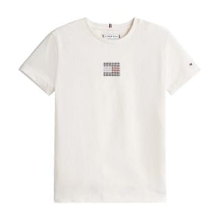 Tommy Hilfiger Thkg0kg09012t T-shirt Strass Bambina Abbigliamento Bambino Junior