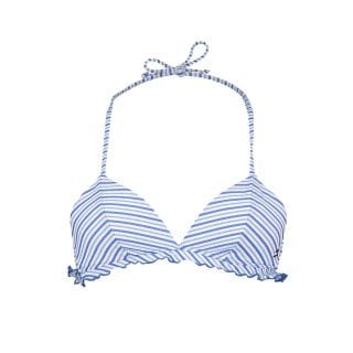 Tommy Hilfiger Uw0uw02102 Reggiseno Triangolo Fantasia Righe Donna Mare Donna