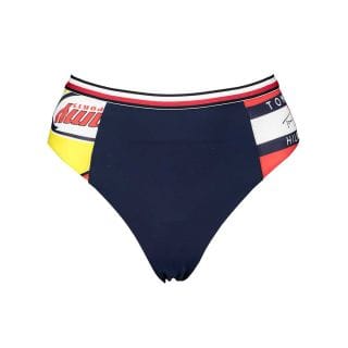 Tommy Hilfiger Uw0uw02181 Slip Vita Alta Cheeky Fantasia Donna Mare Donna
