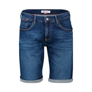 Tommy Jeans Dm0dm16144 Bermuda In Denim Ronnie Short Casual Uomo
