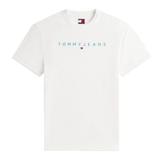 Tommy Jeans Dm0dm20744 T-shirt Linear Logo Casual Uomo