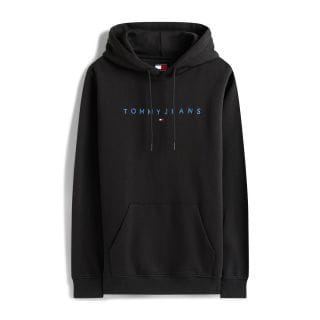 Tommy Jeans Dm0dm20746 Felpa Cappuccio Linear Logo Hoody Casual Uomo
