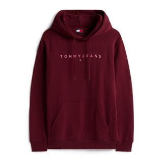Tommy Jeans Dm0dm20746 Felpa Cappuccio Linear Logo Hoody Casual Uomo