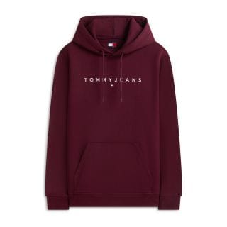 Tommy Jeans Dm0dm20746 Felpa Cappuccio Reg Linear Logo Casual Uomo