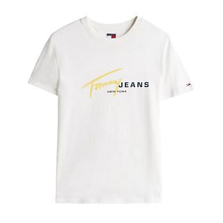 Tommy Jeans Dm0dm20817 T Shirt Dna Reg Signtr Tee Casual Uomo