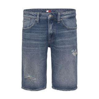 Tommy Jeans Dm0dm21331 Bermuda In Denim  Regualr Ronnieshort Casual Uomo