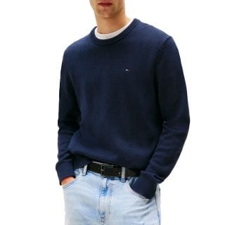 Tommy Jeans Dm0dm21787 Maglione Girocollo Slim Essential Casual Uomo