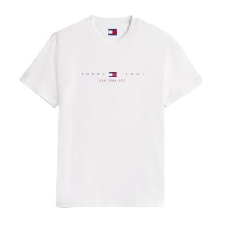 Tommy Jeans Dm0dm21911 T Shirt M Reg Flag Linear Ss Tee Ext Casual Uomo