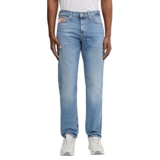 Tommy Jeans Dm0dm22273 Jeans Slim Straight Ryan Lung 32 Casual Uomo