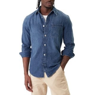 Tommy Jeans Dm0dm22303 Camicia In Denim Regular Casual Uomo