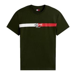 Tommy Jeans Dm0dm22539 T-shirt Signature Stripe Casual Uomo