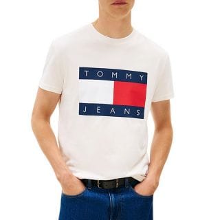 Tommy Jeans Dm0dm22645 T Shirt F Big Flag Casual Uomo