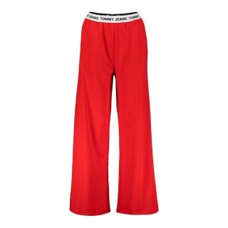 Tommy Jeans Dw0dw13764 Pantaloni Palazzo Logo Elastico Donna Abbigliamento Montagna Donna