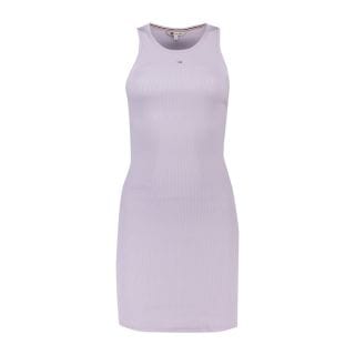 Tommy Jeans Dw0dw17406 Abito A Canotta In Costina Stretch Donna Casual Donna