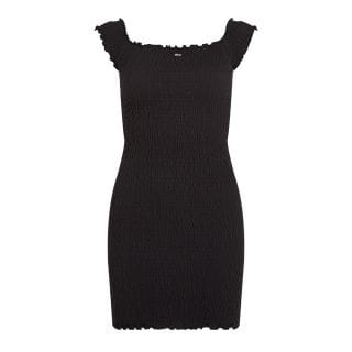 Tommy Jeans Dw0dw20298 Abito Smok Body Con Donna Casual Donna