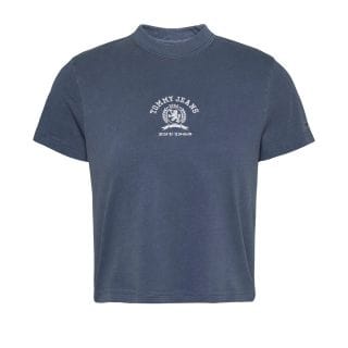 Tommy Jeans Dw0dw20317 T Shirt Reg Varsity Crest Donna Casual Donna
