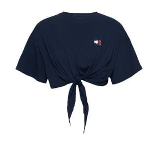 Tommy Jeans Dw0dw20321 T Shirt Waist Tie Badge  Donna Casual Donna