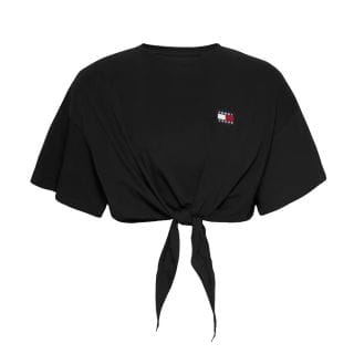 Tommy Jeans Dw0dw20321 T Shirt Waist Tie Badge  Donna Casual Donna