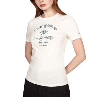 Tommy Jeans Dw0dw20323 T Shirt Slim Crest Nyc Donna Casual Donna