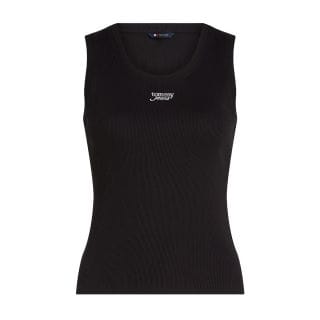 Tommy Jeans Dw0dw21369 Canotta Slim Script Rib Ank Top Donna Casual Donna