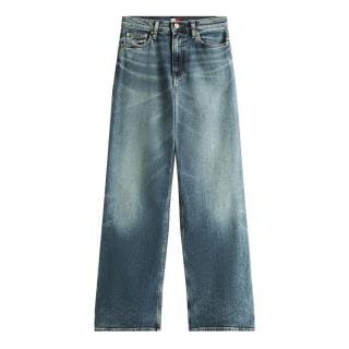 Tommy Jeans Dw0dw21375 Jeans Claire Hight Waist Gamba Palazzo Donna Casual Donna