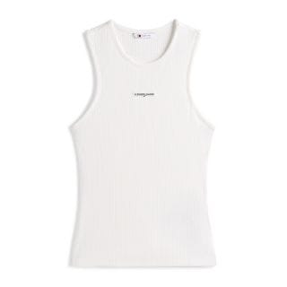 Tommy Jeans Dw0dw22282 Canotta Slim Script Label Donna Casual Donna