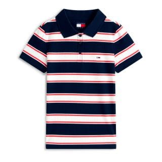 Tommy Jeans Dw0dw22327 Polo Slim Rib Donna Casual Donna