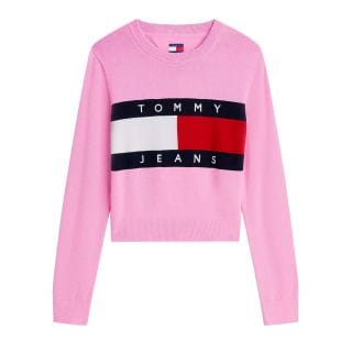 Tommy Jeans Dw0dw22930 Maglione Flag Donna Casual Donna