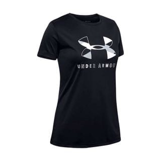Under Armour 1351636 T-shirt Big Logo Tech Bambina Abbigliamento Training E Palestra Junior