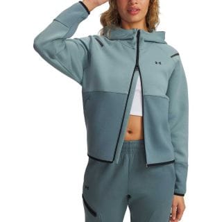 Under Armour 1379842 Felpa Full Zip Unstoppable Fleece Donna Abbigliamento Training E Palestra Donna