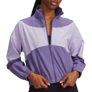 Under Armour 1389631 Felpa Full Zip Ua Rival Woven Donna Abbigliamento Training E Palestra Donna