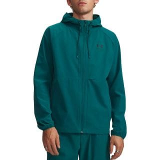 Under Armour 6003001 Felpa Full Zip Con Cappuccio Vibe Woven Abbigliamento Training E Palestra Uomo