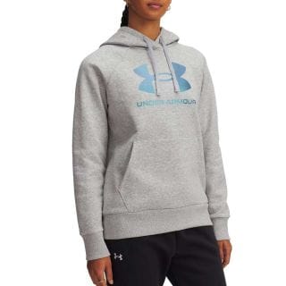 Under Armour 6003710 Felpa Con Cappuccio Rival Fleece Shimmer Donna Abbigliamento Training E Palestra Donna