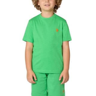Us Polo Us43554001 T Shirt Basic Jersey Micro Logo Bambino Abbigliamento Bambino Junior