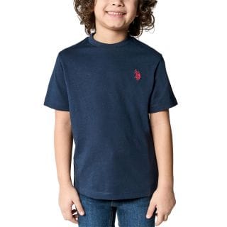 Us Polo Us43554001 T Shirt Basic Jersey Micro Logo Bambino Abbigliamento Bambino Junior