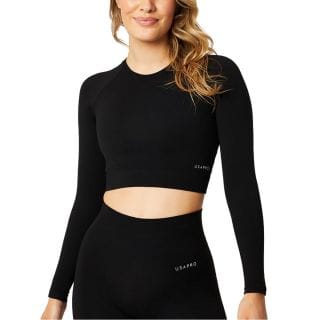 Usap 34001440 Maglia Manica Lunga Crop Usa Pro Donna Abbigliamento Training E Palestra Donna