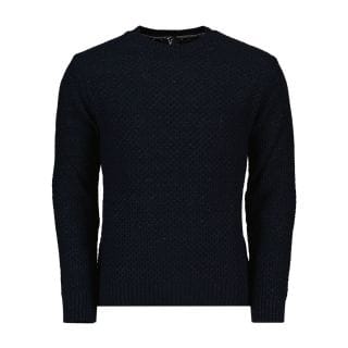 V2 Maarttp Maglione Girocollo Aran Con Toppa Casual Uomo