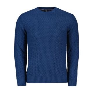 V2 Maarttp Maglione Girocollo Aran Con Toppa Casual Uomo