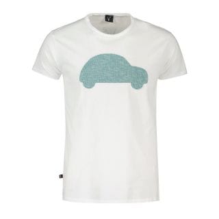 V2 Tubi T-shirt Car Azzurro Casual Uomo