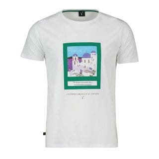 V2 Tusnt T-shirt Santorini Casual Uomo