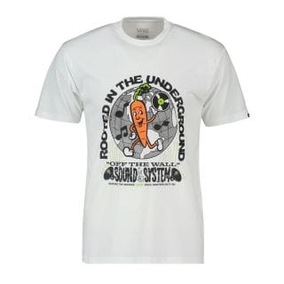 Vans Vn0006d0wht T-shirt Rooted Sound Street Style Uomo