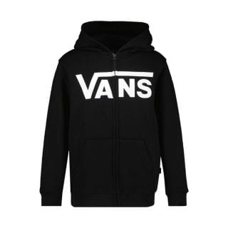 Vans Vn0008c9blk Felpa Full Zip Con Cappuccio Logo Classic Bambino Abbigliamento Bambino Junior