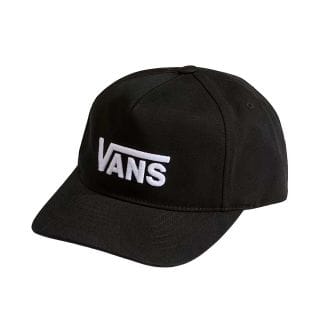Vans Vn000q19blk Cappellino Drop V Logo Snapback Bambino Abbigliamento Bambino Junior
