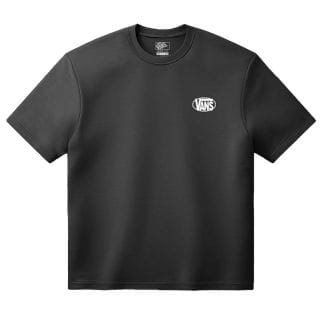 Vans Vn000xcgblk T-shirt Oval Logo Loose Street Style Uomo