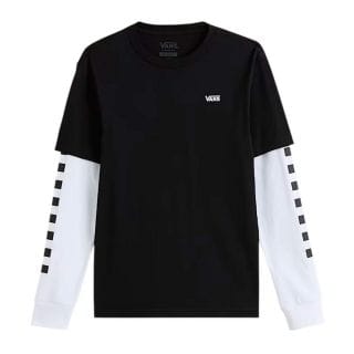 Vans Vn0a49oyblk Maglia Ml Long Check Twofer Bambino Abbigliamento Bambino Junior