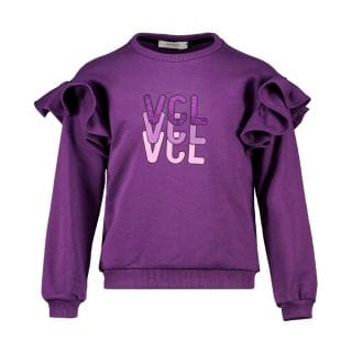 Vicolo 3141f1007 Felpa Girocollo Volant Bambina Abbigliamento Bambino Junior