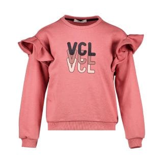 Vicolo 3141f1007 Felpa Girocollo Volant Bambina Abbigliamento Bambino Junior